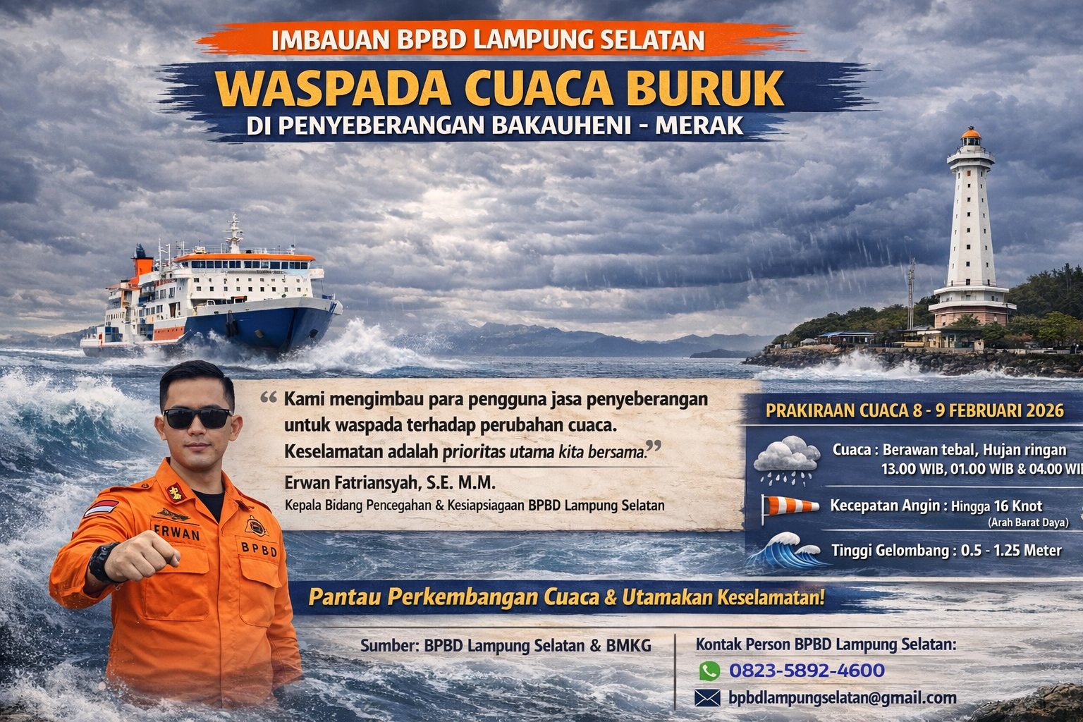 Potensi Hujan dan Gelombang Jelang Akhir Pekan